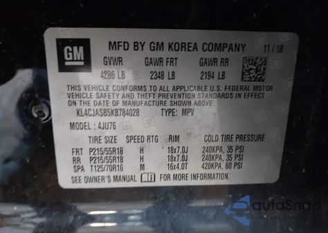 2019 Buick Encore Fwd Preferred z USA, uszkodzony, nr VIN KL4CJASB5KB784028